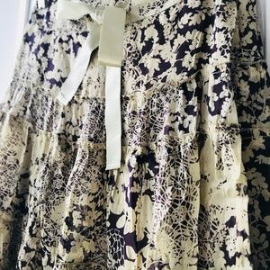 SALE!! Unique multicolored skirt, silk ribbon